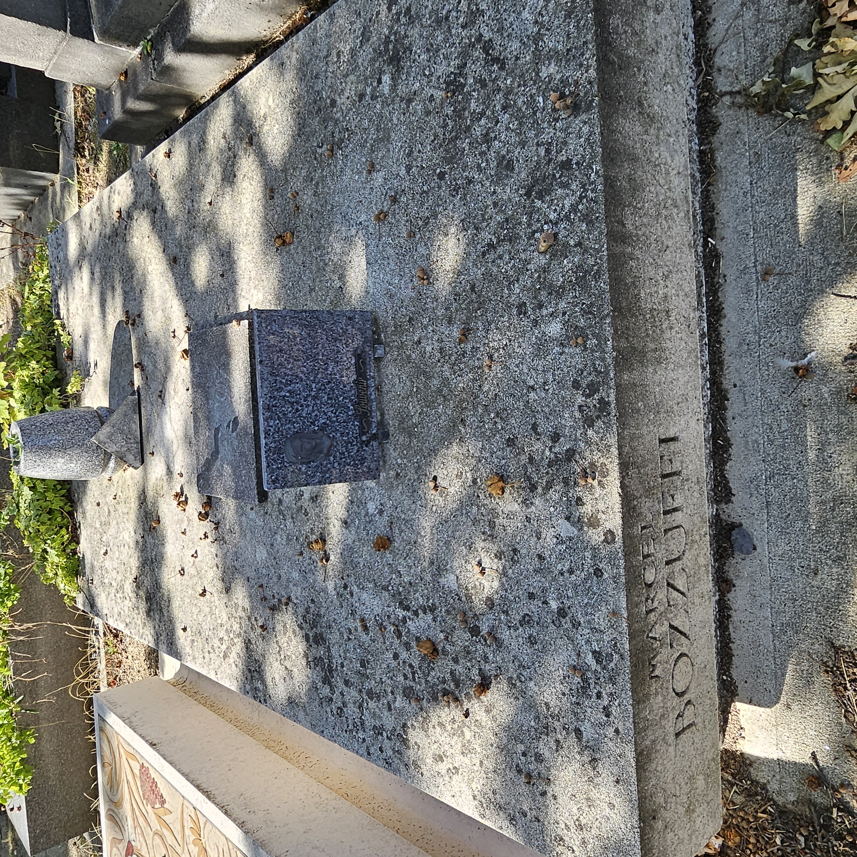 Tombe de Marcel Bozzuffi au cimeti&egrave;re du Montparnasse