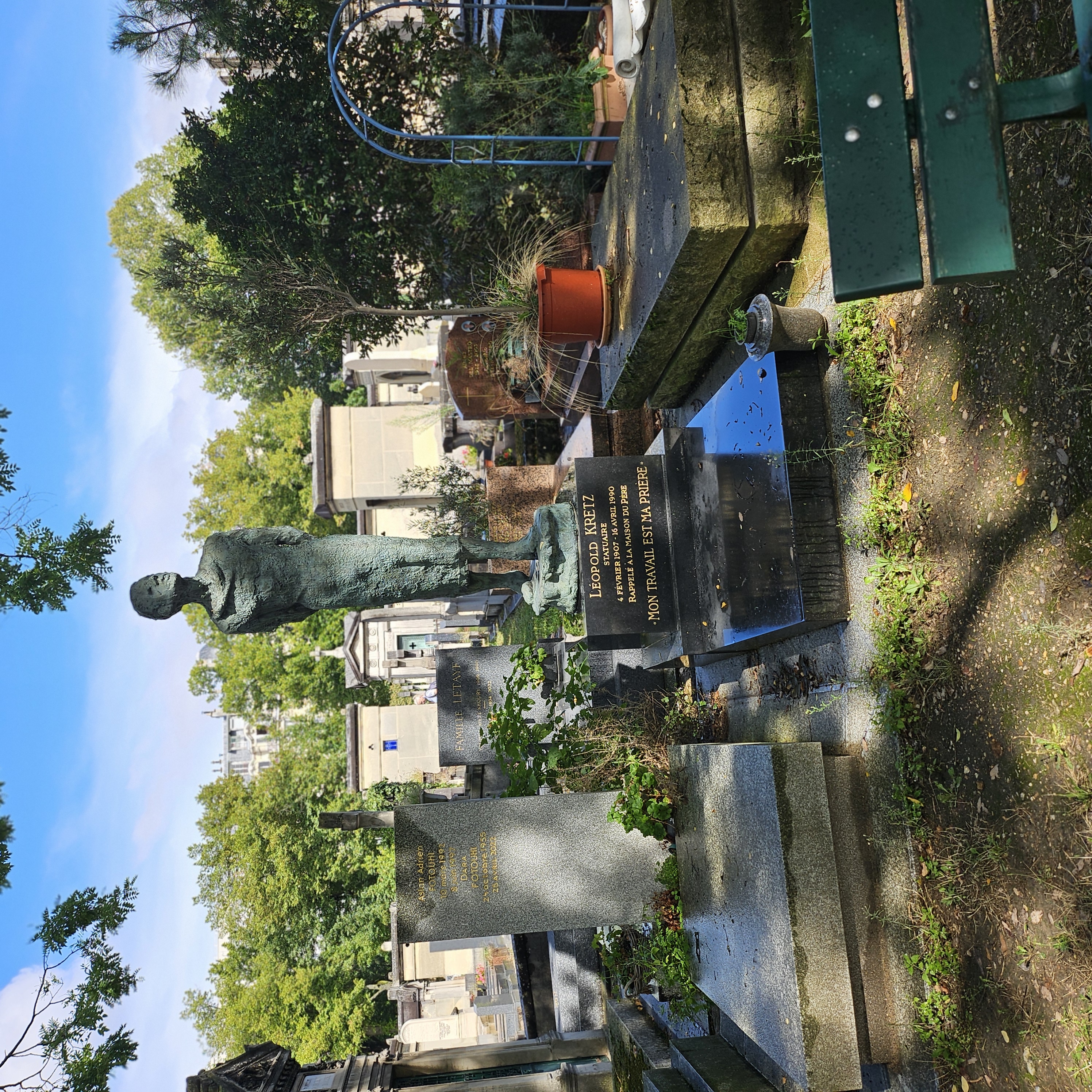 Tombe de L&eacute;opold Kretz au cimeti&egrave;re du Montparnasse
