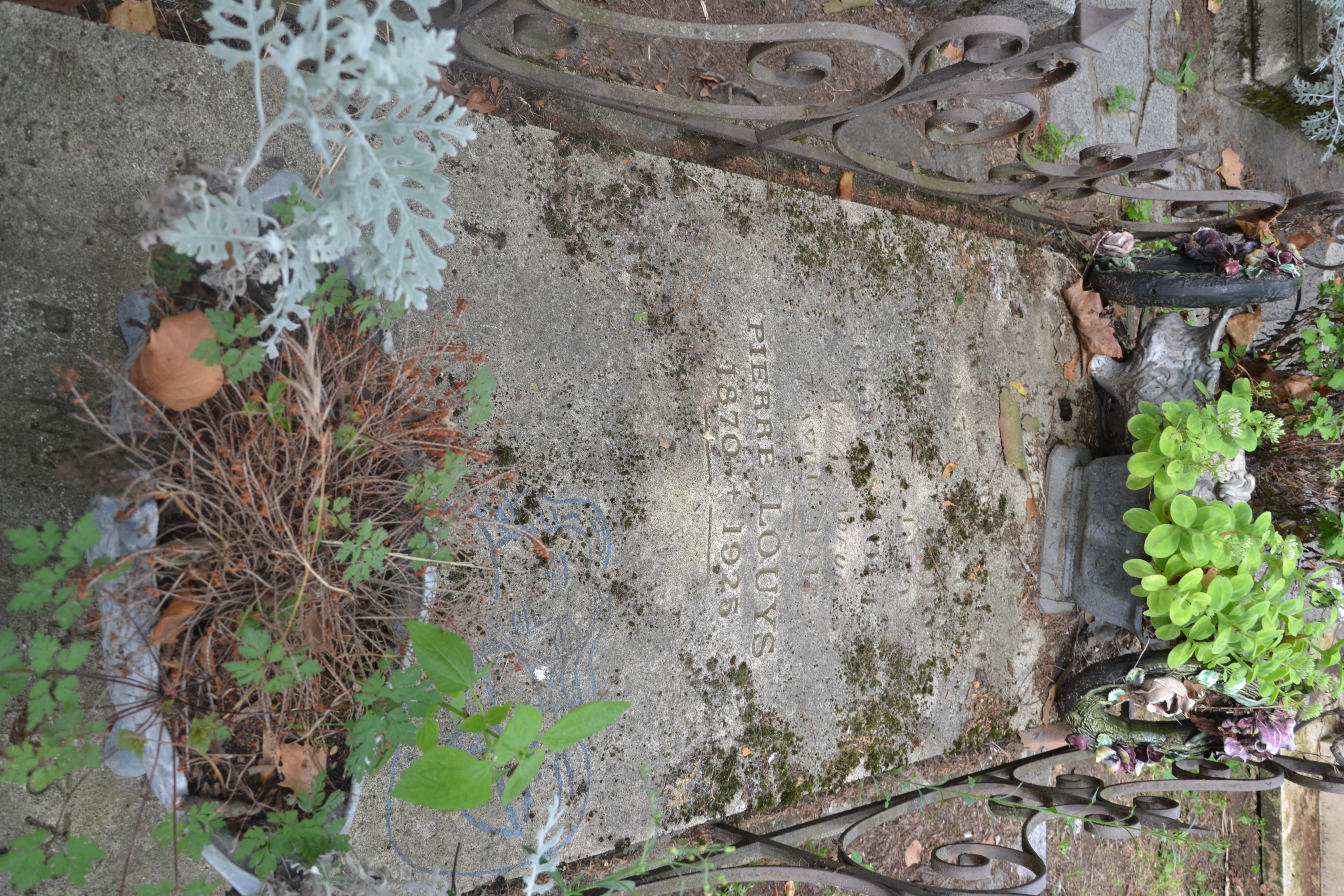 Tombe de Pierre Louys au cimetière du Montparnasse à Paris