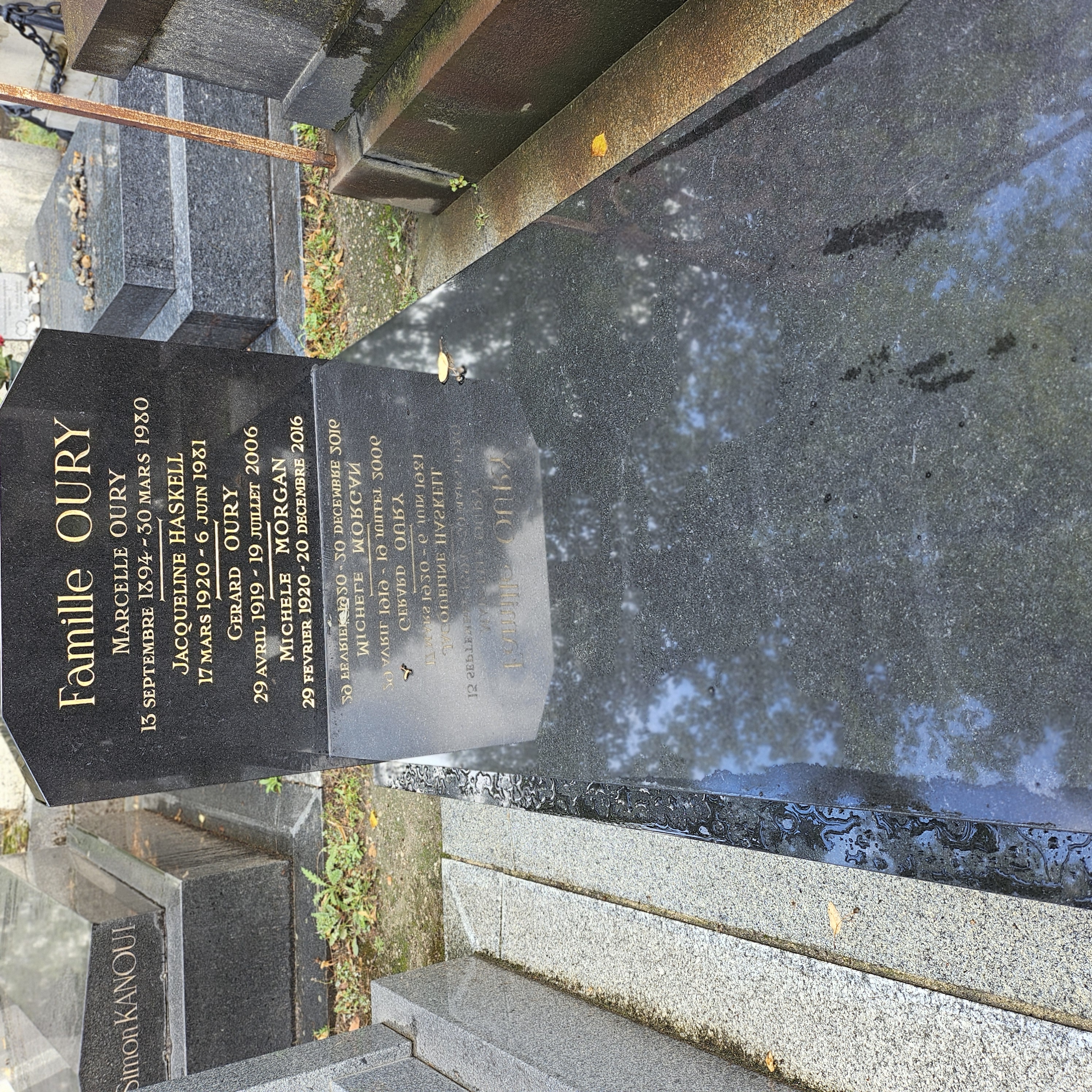 Tombe de Mich&egrave;le Morgan au cimeti&egrave;re du Montparnasse